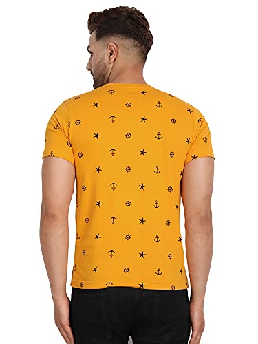 Image of JUGULAR Men's Regular Fit Cotton Printed Combo T-Shirt (Pack of 2)