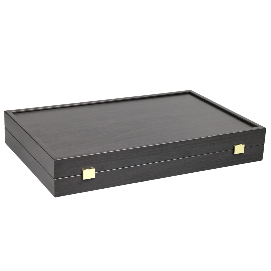 Set da backgammon Manopoulos in rovere wengé, 50,8 cm