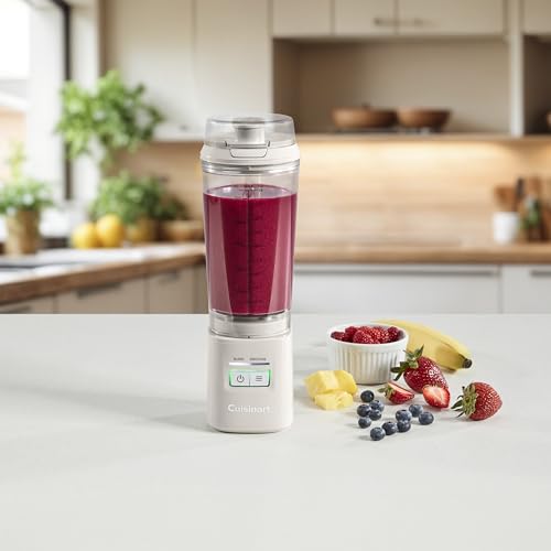 Cuisinart Cordless Rechargeable Portable Blender for Smoothies & Shakes, Personal Smoothie, Compact For Travel, On-the-Go Use, Tan, PBL-100 - image 2