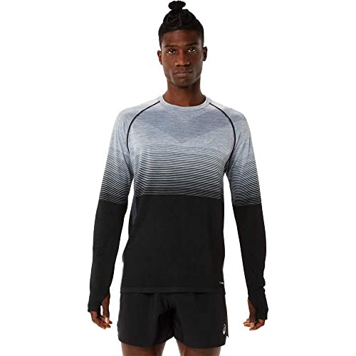 ASICS Herren Seamless Longsleeve Top Laufbekleidung Longsleeve Performance Black/Carrier Grey - Schwarz S