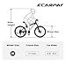 ECARPATEYE 26 Inch Fat Tires Mountain Bike, 26x4 Wide Wheels, 21-Speed Trail Beach Snow Commuter City Mountain Bike, Carbon Steel Frame Disc Brakes Grip Shifter Front Fork Bicycles (Black)