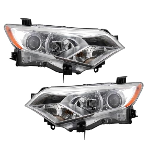 Image of TRQ 2 Piece Headlight Assembly Set Driver & Passenger Side Compatible with Nissan Quest 2012-2017 NI2502229 NI2503229 260101JA0B 260101JR0A 260601JA2D 260601JR0A