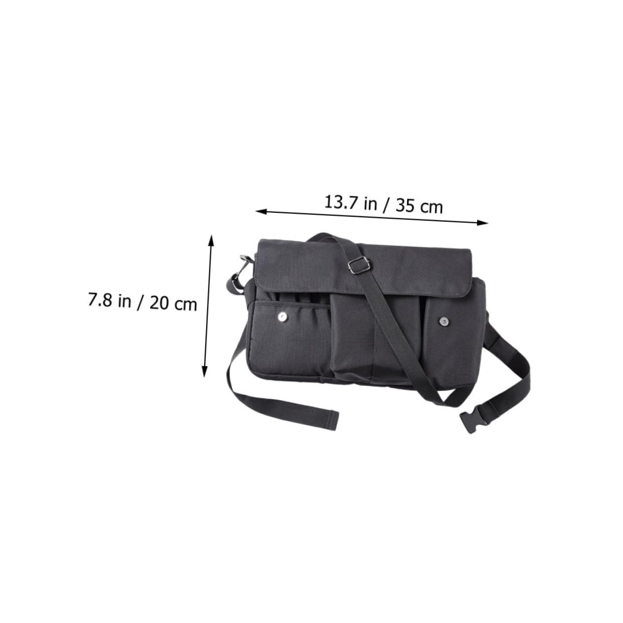 Borsa da Viaggio in Tela Nera Cinturino per Pennelli Cosmetici, Organizer Pratico e Compatto per Trucco in Movimento