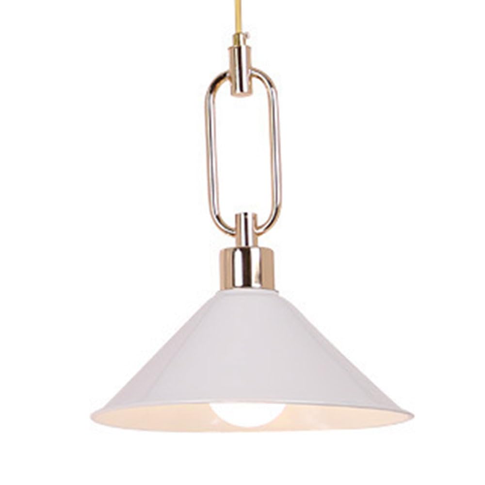 Shuangz White Macaron Design Pendant Light Fixtures Metal Aluminum Shade Led Hanging Chandeliers Adjustable Height, Industrial Hanging Light E26 E27 Base For Living Room Dining Room Children Room