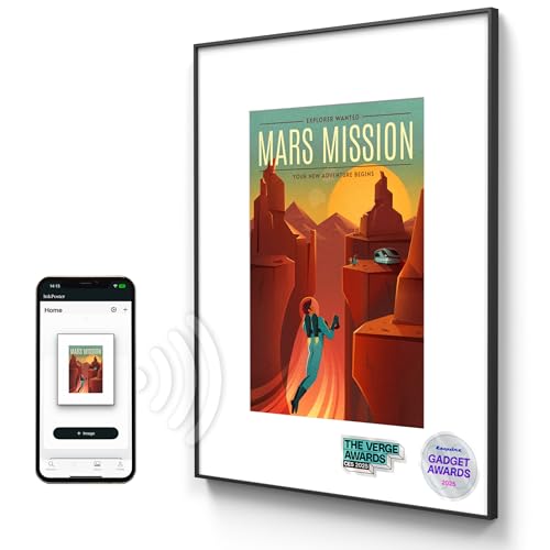 Image of INKPOSTER Tela 28.5 inch - Color Screen E Ink Spectra 6 with Sharp IGZO - Up to 1 Year on one Charge - Paper-Like: Silent, no Blue Light - Aluminium Body - Thousands of Artworks in Application