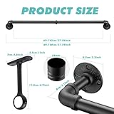 Zoom IMG-1 puwowye bastone per tende nero Zoom IMG-1 puwowye bastone per tende nero