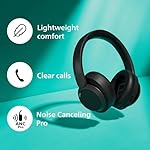PHILIPS H6509 Wireless Headphones,Over-Ear Bluetooth Headphones with Noise Canceling Pro,Dynamic Bass,70H Battery Life,Fast Charging,Soft Ear Cups,Bluetooth 5.3, Multipoint Connectivity,App Control - Image 5