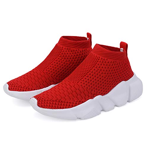 Image of Hetios Girls Sneakers Running Shoes High-Heeled Socks Shoes Boys Athletic Sneakers Kids Sock Shoes (Toddler /Little Kid /Big Kid)