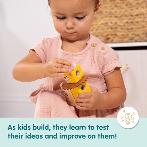 Melissa & Doug Blockables™ Safari Snap and Play, Mix and Match Connectable Wooden Building Blocks Play Set Toy for Preschool Boys and Girls (34 Pcs) image 4