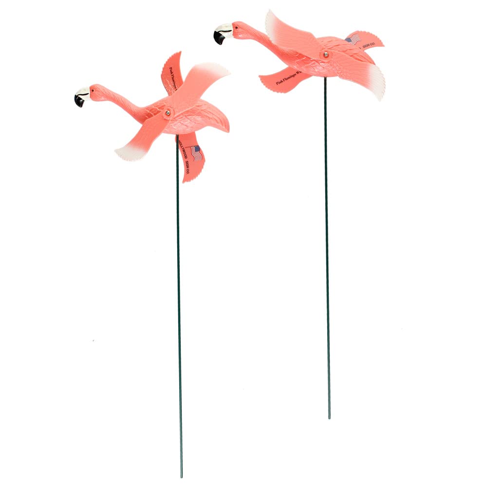 Amazon.co.jp: COLOUR Pink Flamingo Windmill ピンク フラミンゴ