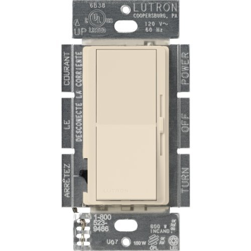 Lutron DVCL-153P-LA Diva Dimmable CFL/LED Dimmer, Light Almond by Lutron