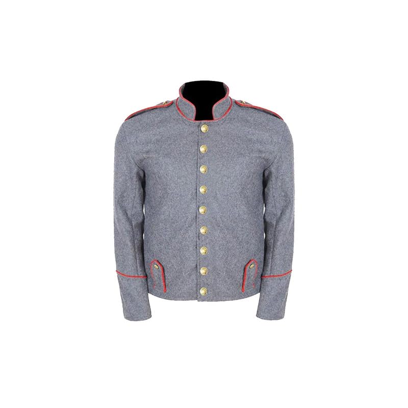 Men's Grey Civil War Shell Jacket Virginia & Richmond Depot Grey