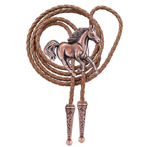 Image of Jeilwiy Bolo Tie for Men, Western Bolero Tie Cowboy Ties Native American Cowgirl Bolo Tie Accessories for Men Women