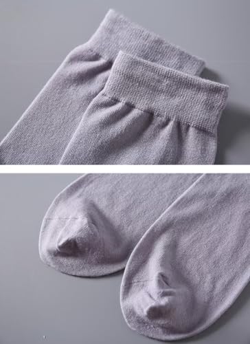Men's Silk Socks Athletic Work Soft Breathable Mulberry Silk Dress Socks 5 Pack3