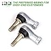 10L0L Golf Cart Ball Joint Kit Tie Rod End Set Compatible with EZGO TXT G&E 2001-up, Thread and Right Thread for Driver and Passenger Side, OEM# 70902G01, 70902G02