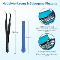 Tolesum 3D Analog Joystick Reparatur Ersatz Set für NS Switch/Switch OLED Joy-Con/Switch Lite Controller mit Reparaturset Werkzeuge-Schwarz – Ansicht 4