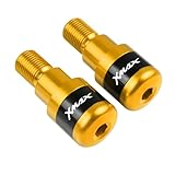 pour Yamaha Xmax 125 250 300 400 2013 2014 2015 2016 2017 2018 2019 2020 2021 Motos Guidon Poignées Plug Curseur Guidon Extrémités(Gold)
