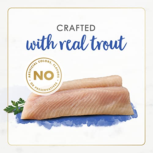 Image of Purina Fancy Feast Wet Cat Food Gourmet Naturals Rainbow Trout Recipe in Wet Cat Food Gravy - (Pack of 12) 3 oz. Cans