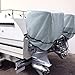 STEECA Waterproof Outboard Motor Cover 600D Fade Resistant Boat Engine Hood Cowling Cover Fits Motor 50-115 HP, Grey