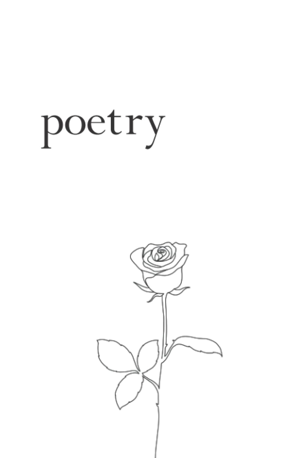 Simple Poetry Journal: a blank book, lightly lined, for poems