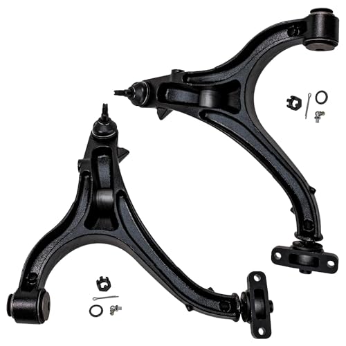 Image of Detroit Axle - Front 14pc Suspension Kit 2005-2010 Jeep Grand Cherokee Commander, 2 Struts 4 Lower & Upper Control Arms w /Ball Joints 4 Tie Rods 2 Sway Bars 2 Boots 2006 2007 2008 2009 Replacement