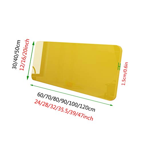 Table de salle à manger de cuisine murale pliante, bureau ordinateur rabattable jaune