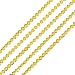 blinkee Smooth Round Opaque Bead Mardi Gras Necklace Yellow Pack of 12