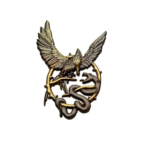 2-Pack The Hunger Games Mockingjay Pin Ballad of Songbirds and Snakes Lapel Pin Bulk Brooch Badge 1.57 in Fan Collection