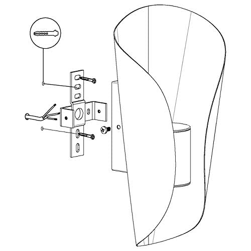 Eglo BOSARO Lampada da Parete Integriert, 3 W