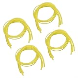 4er-Pack Schnurschlauch-Set, 60 cm, ethanolbeständiger Gasschlauch für Trimmer, Kettensäge, Gebläse, kleines Motorrohr-Ersatzset, kompatibel mit 4