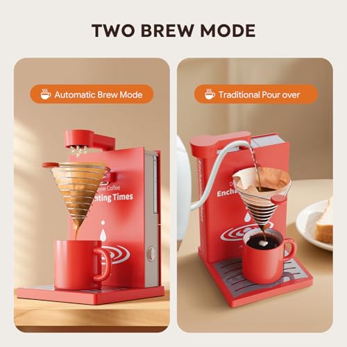 Machine à café à usage unique pliable et infuseur en un clic pour expresso filtre