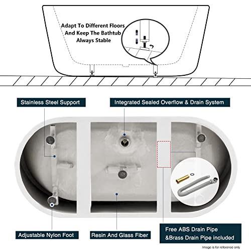acrylic freestanding hot tub Package product image