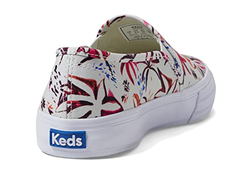 Image of Keds Womens Double Decker Canvas Slip On Sneakers Shoes Casual - Black
