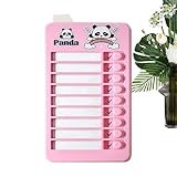 Gráfico Visual Programa Diario - Panel De Comportamiento Diario - Panel Gráfico De Rutina - Programa Visual Para Niños Apoya A Niños Centralizados Niñas Familia C