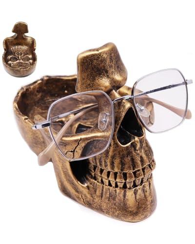 Glasses Holder for Nightstand, Creative Glasses Stand for Halloween- Bronze