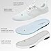 Men's Orthopedic Walking Shoes with Supportive: Casual Plantar Fasciitis Breathable Fashion Sneakers, Comfortable Flat Feet Adjustable Shoes for Diabetic White Size 9.5