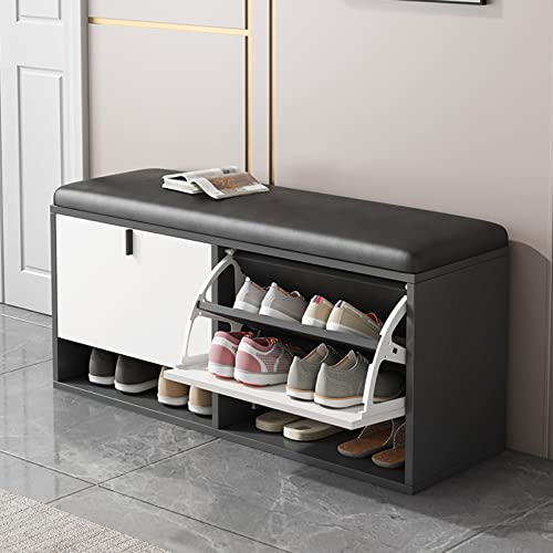 Armoire à chaussures en bois massif pour un salon bien rangé