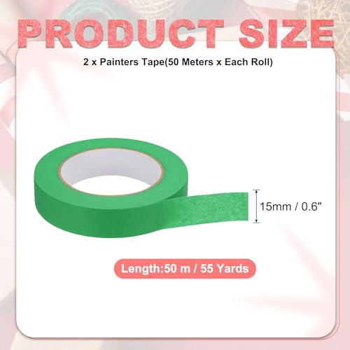 Image of PATIKIL 1 Inch x 110 Yards Painters Tape, Adhesive Masking Tape Paint Tapes for Wall Painting DIY Artist Craft Arts Decoration Labeling, Green