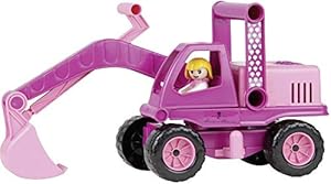 Lena Prinzessin Bagger Rosa mit Spielfigur