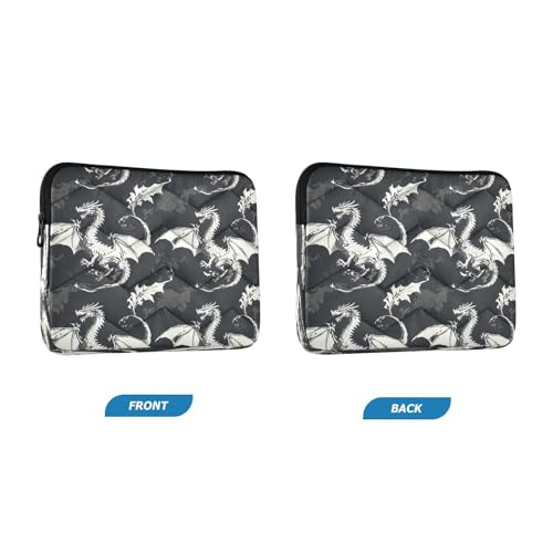 Funda portátil impermeable 13-14 pulgadas con diseño dragones miniatura 2