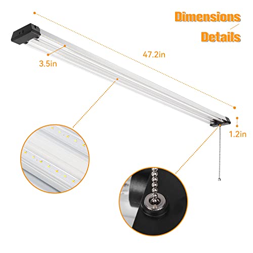 Linkable Led Shop Light 4Ft,3Cct 3000K/4000K/5000K Selectable,Led Shop Light,4500Lm Super Bright,3Color Temperatures With Memory Function,4Ft Led Shop Light For Garage,Workshop,Warehouse,Shop,6 Pack #TOP5