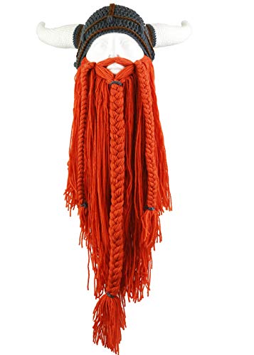 YEKEYIYE Wig Beard Hats Handmade Knit Warm Winter...