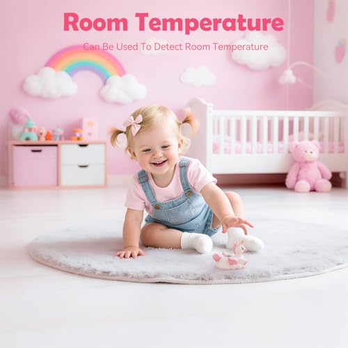 Image of Baby Bath Thermometer Newborn Digital Unicorn Baby Bath Temperature Thermometer for Infant Bathtub Water Floating Rubber Toy WP01