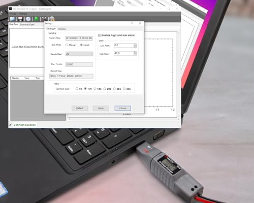 Image of Triplett VDL48 DC Voltage USB Datalogger - Monitors Single Channel DC Voltage (48V max)