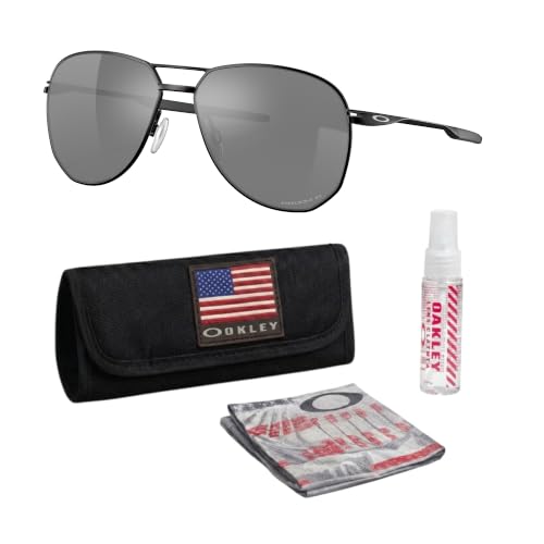 Oakley CONTRAIL OO4147 Sunglasses SATIN BLACK Frame with PRIZM BLACK POLARIZED Lenses With Official Eyewear Kit
