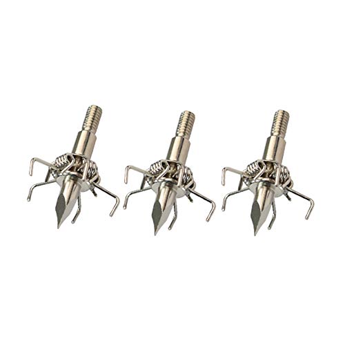 Broadheads 100 Grain Archery Hunting Small Game Sharp Judo Hammer Crossbow Compound Bow Arrow Screw Tips #TOP3