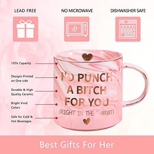 Ulrhpc Mothers Day Mom Gifts for Mom Wife from Daughter Son, Birthday Gifts for Women Her Girlfriend Sisters Friends, 12 OZ Funny Coffee Mug, Valentines Galentines Day Christmas Stocking Stuffers