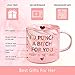 Ulrhpc Valentines Day Gifts for Her Wife, Galentines Mothers Day Mom Gifts for Mom from Daughter Son, 12 OZ Funny Coffee Mug Christmas Birthday Present for Women Girlfriend Sister Friends