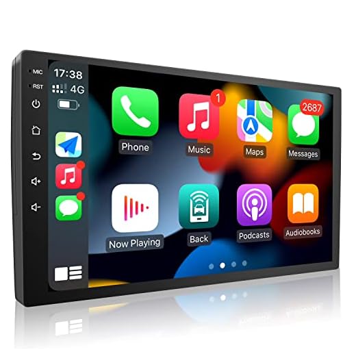 Andriod 11 Car Radio Stereo with Wireless Carplay/Android Auto, Double Din 10.1 Inch Touch Screen Head Unit Support GPS Navigation Bluetooth FM Radio WiFi Blackup Camera 2GB RAM 32GB ROM