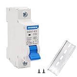 smseace Miniature Circuit Breaker Low Voltage AC 50A 230/400V 1 Pole DIN Rail Installation DZ47-63 C